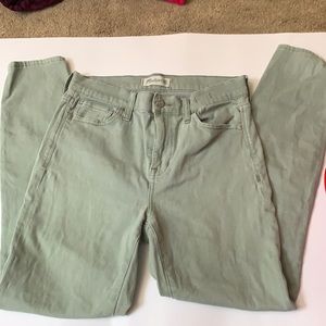 high rise crop skinny jean